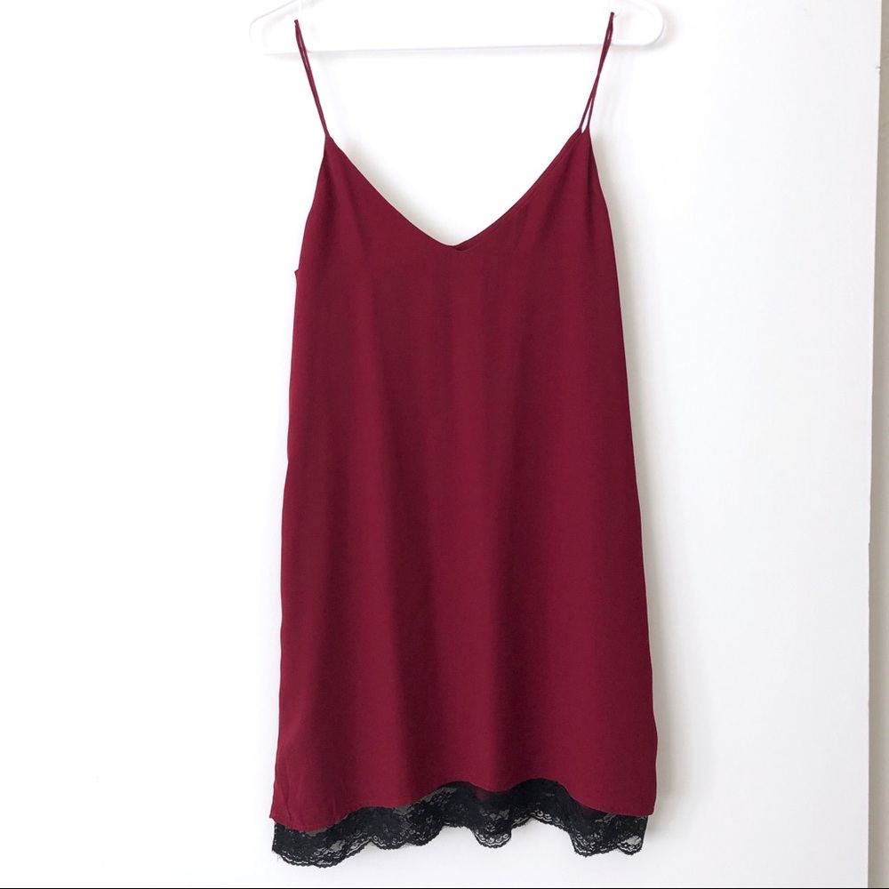 Forever 21 Burgundy Red Cami Dress